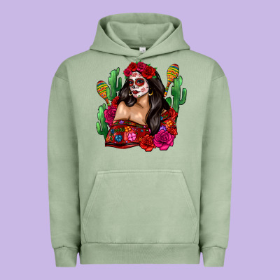 Mexico Girl Urban Hoodie Designed By Zillion Design Studio