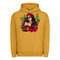 Pigment Peanut Butter mexico girl Urban Hoodie - Zillion Design Studio
