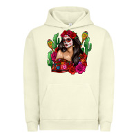 Pigment Pistachio mexico girl Urban Hoodie - Zillion Design Studio
