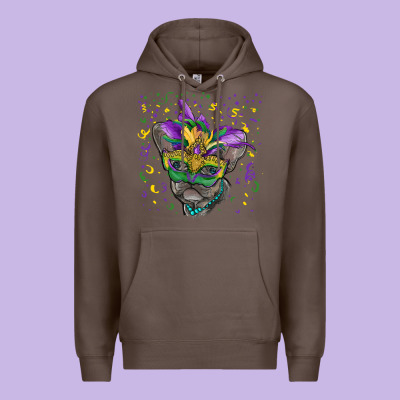 Mardi Gras Mask French Bulldog Premium Hoodie Designed By Ranaportraitstore