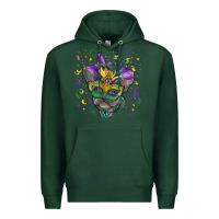 Sports Green mardi gras mask french bulldog Premium Hoodie - RanaPortraitStore