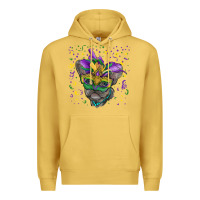 Antique Gold mardi gras mask french bulldog Premium Hoodie - RanaPortraitStore