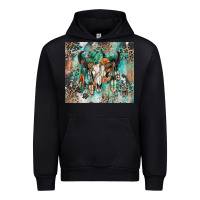 Cowhide Bull Skull Urban Hoodie | Teevron