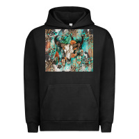 Pigment Black cowhide bull skull Urban Hoodie - Zillion Design Studio