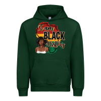 Forest Green i am black history Urban Hoodie - texasbilliewilder