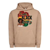 Pigment Burro i am black history Urban Hoodie - texasbilliewilder
