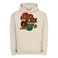 Pigment French Oak i am black history Urban Hoodie - texasbilliewilder