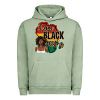 Pigment Oil Green i am black history Urban Hoodie - texasbilliewilder