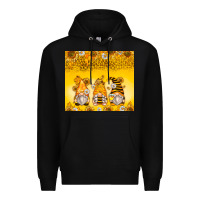 Black bumble bee gnomes Premium Hoodie - Zillion Design Studio