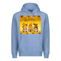 Colony Blue bumble bee gnomes Premium Hoodie - Zillion Design Studio