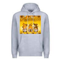 Heather Grey bumble bee gnomes Premium Hoodie - Zillion Design Studio