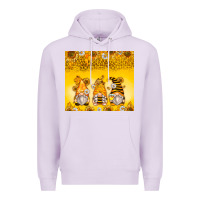 Lilac bumble bee gnomes Premium Hoodie - Zillion Design Studio
