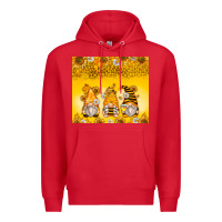 Red bumble bee gnomes Premium Hoodie - Zillion Design Studio