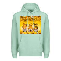 Seafoam bumble bee gnomes Premium Hoodie - Zillion Design Studio