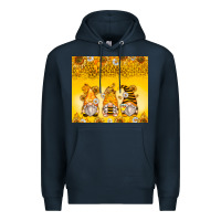 Navy bumble bee gnomes Premium Hoodie - Zillion Design Studio