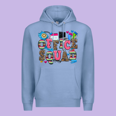 Office Squad Premium Hoodie Designed By Zillion Design Studio