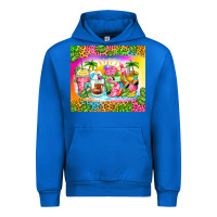 Cobalt summer coffee cups Urban Hoodie - Zillion Design Studio