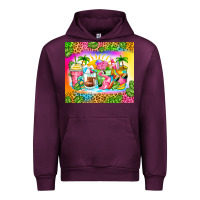 Mauve Wine summer coffee cups Urban Hoodie - Zillion Design Studio