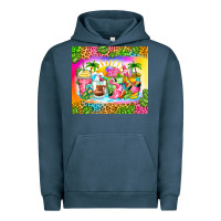 Pigment Midnight Navy summer coffee cups Urban Hoodie - Zillion Design Studio