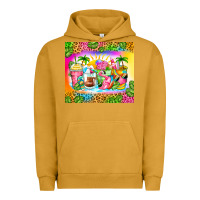 Pigment Peanut Butter summer coffee cups Urban Hoodie - Zillion Design Studio
