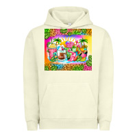 Pigment Pistachio summer coffee cups Urban Hoodie - Zillion Design Studio