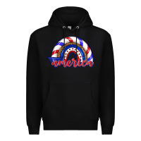 Black America rainbow Premium Hoodie - texasbilliewilder