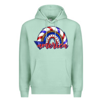 Seafoam America rainbow Premium Hoodie - texasbilliewilder