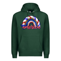Sports Green America rainbow Premium Hoodie - texasbilliewilder
