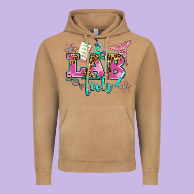 Lab Tech Vintage Hoodie Designed By Adodesignshop