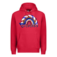 Cardinal America rainbow Premium Hoodie - texasbilliewilder