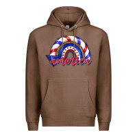 Chestnut America rainbow Premium Hoodie - texasbilliewilder