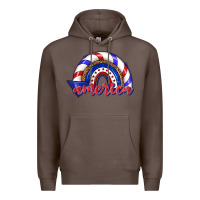 Coffee America rainbow Premium Hoodie - texasbilliewilder