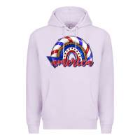 Lilac America rainbow Premium Hoodie - texasbilliewilder