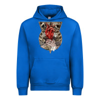 Cobalt Flower Skeleton Urban Hoodie - RanaPortraitStore