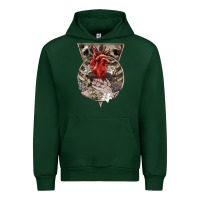 Forest Green Flower Skeleton Urban Hoodie - RanaPortraitStore