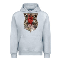 Heather Grey Flower Skeleton Urban Hoodie - RanaPortraitStore