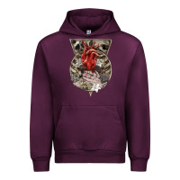 Mauve Wine Flower Skeleton Urban Hoodie - RanaPortraitStore