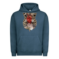 Pigment Midnight Navy Flower Skeleton Urban Hoodie - RanaPortraitStore
