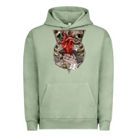 Pigment Oil Green Flower Skeleton Urban Hoodie - RanaPortraitStore