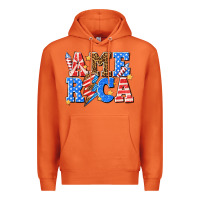 Carrot America with lightning bolt Premium Hoodie - texasbilliewilder