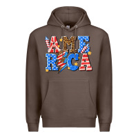 Coffee America with lightning bolt Premium Hoodie - texasbilliewilder