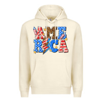 Sandshell America with lightning bolt Premium Hoodie - texasbilliewilder