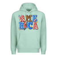 Seafoam America with lightning bolt Premium Hoodie - texasbilliewilder