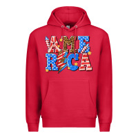 Cardinal America with lightning bolt Premium Hoodie - texasbilliewilder