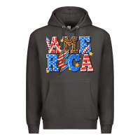 Smoke America with lightning bolt Premium Hoodie - texasbilliewilder