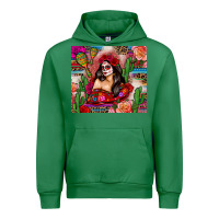 Emerald mexico girl serape Urban Hoodie - Zillion Design Studio