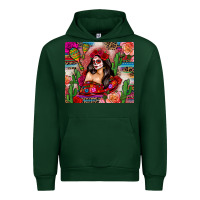 Forest Green mexico girl serape Urban Hoodie - Zillion Design Studio