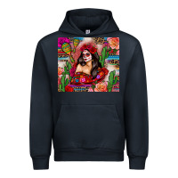 Navy mexico girl serape Urban Hoodie - Zillion Design Studio