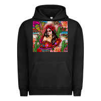 Pigment Black mexico girl serape Urban Hoodie - Zillion Design Studio