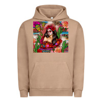 Pigment Burro mexico girl serape Urban Hoodie - Zillion Design Studio